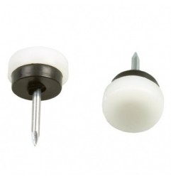 AMIG 10582  
 Protector de patas 70  
 Ø16 mm  
 Polipropileno  
 Blanco