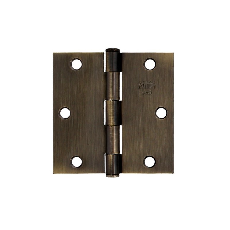 AMIG 10632  
 Bisagra 1010  
 3,5'' x 3,5'' (89 x 89 x 1,8 mm)  
 Acero  
 Cuero
