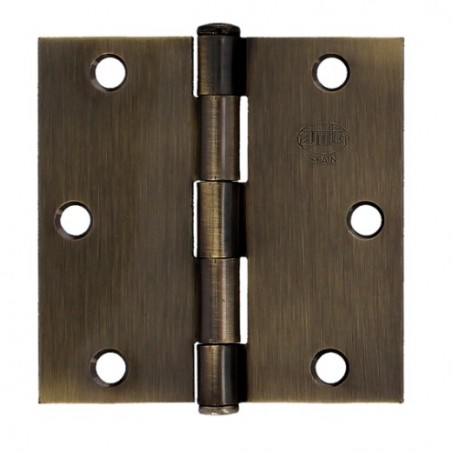 AMIG 10632  
 Bisagra 1010  
 3,5'' x 3,5'' (89 x 89 x 1,8 mm)  
 Acero  
 Cuero