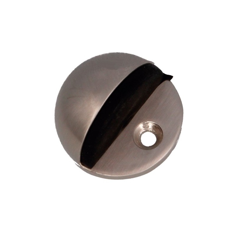 AMIG 10643  
 Tope puerta 100  
 Ø45 mm  
 Zamak  
 Níquel cepillado