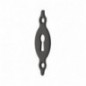 AMIG 10654  
 Bocallave 11  
 67 x 26 x 1,5 mm  
 Acero  
 Negro