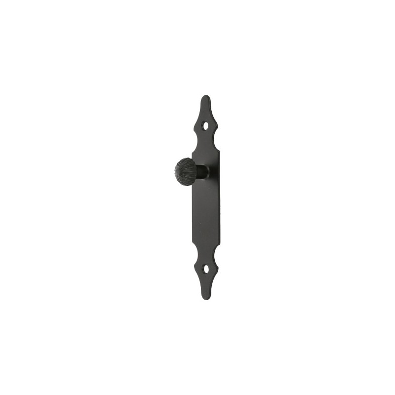 AMIG 10659  
 Escudo tirador 100  
 146 x 30 x 1,5 mm  
 Acero  
 Negro