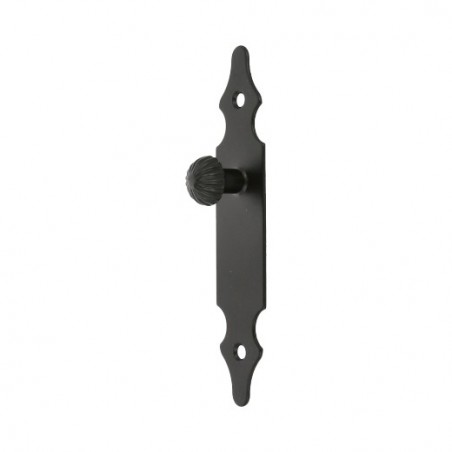 AMIG 10659  
 Escudo tirador 100  
 146 x 30 x 1,5 mm  
 Acero  
 Negro