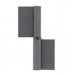 AMIG 10752  
 Pernio de soldar 1  
 80 x 50 x 1,8 mm  
 Acero  
 Pulido - Derecha