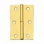 AMIG 108  
 Bisagra 540  
 60 x 41 x 1,2 mm  
 Acero  
 Latonado barnizado - Izquierda