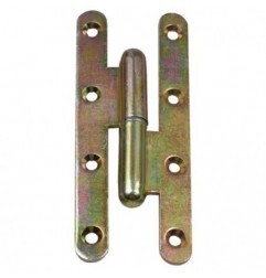 AMIG 10822  
 Pernio 505  
 110 x 55 x 3 mm  
 Acero  
 Bicromatado - Derecha