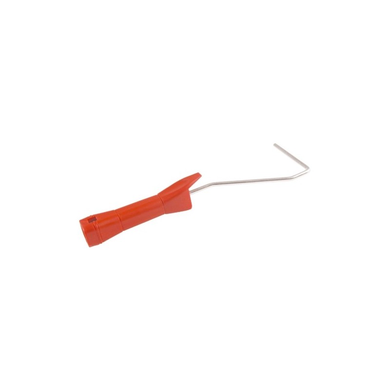 AMIG 11072  
 Varilla minirodillo 4401  
 100 mm largo  
 Acero  
 Mango rojo