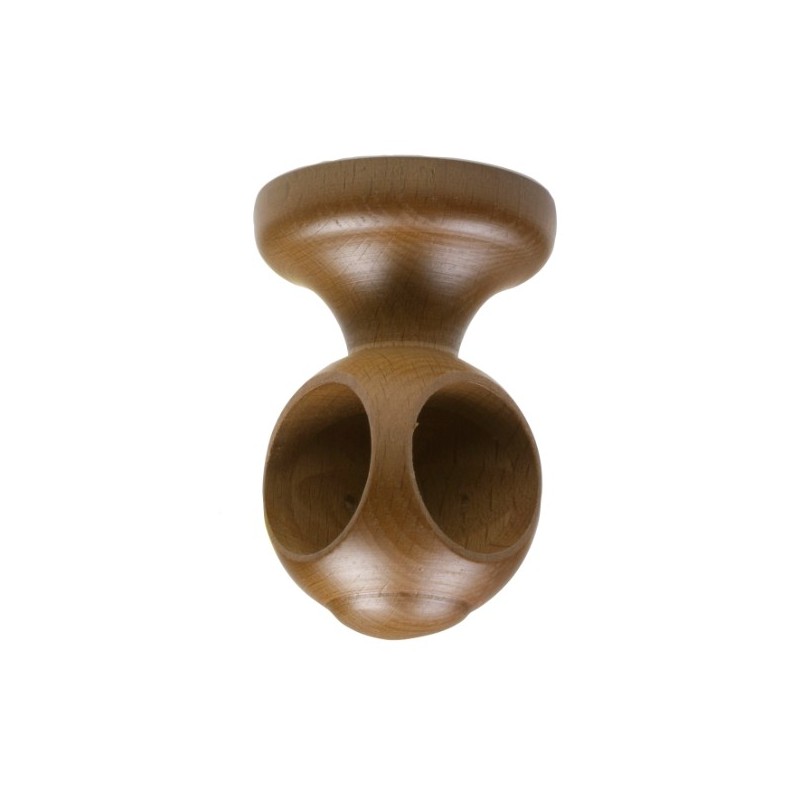 AMIG 11091  
 Soporte techo para esquina 291  
 Ø30 x 80 mm  
 Madera  
 Nogal