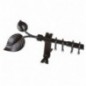 AMIG 11230  
 Conjunto pared 703  
 Ø20 mm x 1,2/2 m  
 Acero  
 Negro