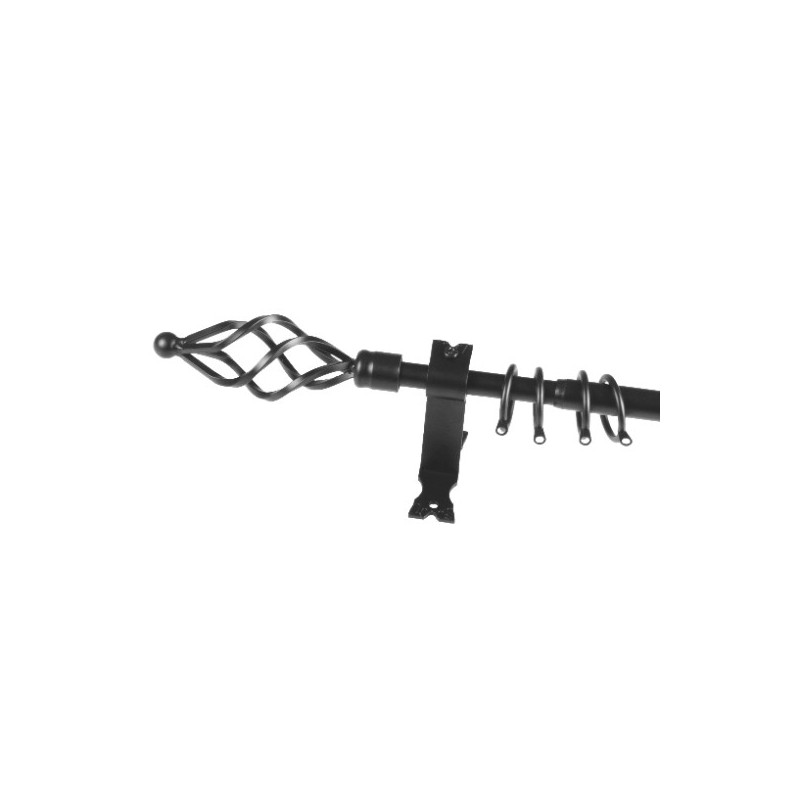 AMIG 11231  
 Conjunto pared 704  
 Ø20 mm x 1,2/2 m  
 Acero  
 Negro