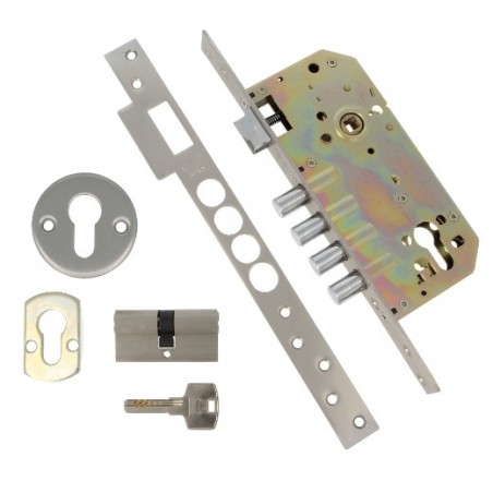 AMIG 11240  
 Cerradura 120  
 50/85  
 Acero  
 Cromado mate