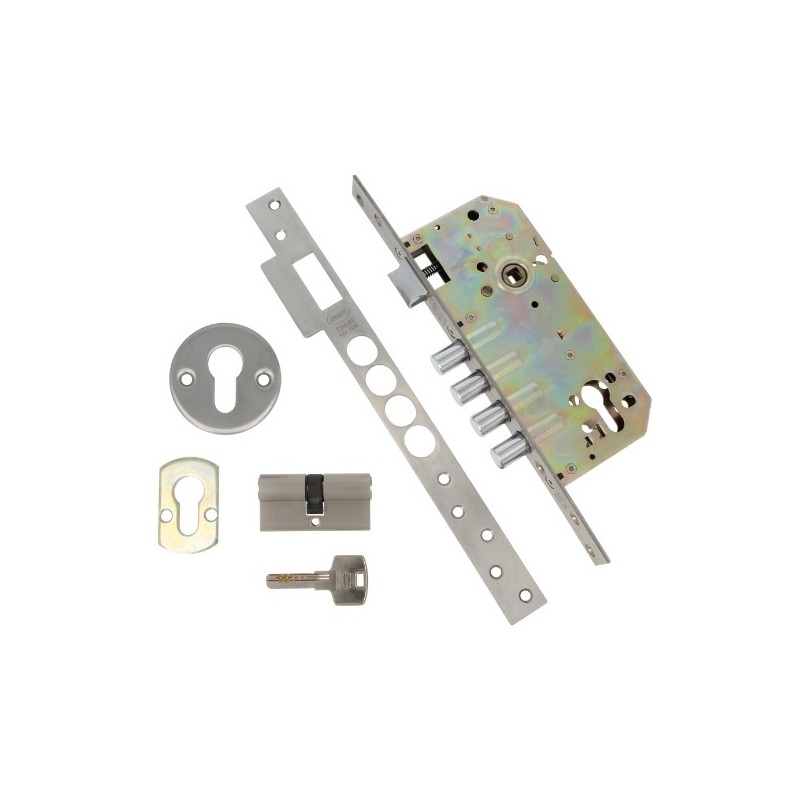 AMIG 11242  
 Cerradura 120  
 50/85  
 Acero inoxidable 18/8  
 Mate