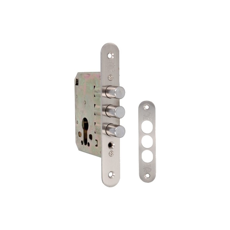 AMIG 11837  
 Cerradura 103  
 50 mm  
 Acero  
 Cromado mate