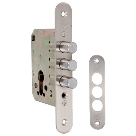 AMIG 11837  
 Cerradura 103  
 50 mm  
 Acero  
 Cromado mate
