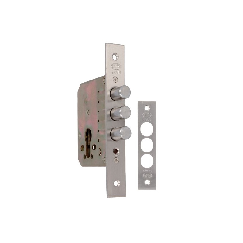 AMIG 11838  
 Cerradura 102  
 50 mm  
 Acero  
 Cromado mate