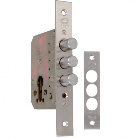 AMIG 11838  
 Cerradura 102  
 50 mm  
 Acero  
 Cromado mate