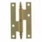 AMIG 1185  
 Pernio 406  
 95 x 52 x 2 mm  
 Acero  
 Latonado barnizado - Izquierda