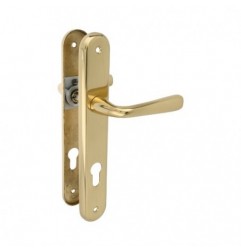 AMIG 11861  
 Manilla con placa 252PB85  
 250 x 40 mm  
 Latón  
 Pulido