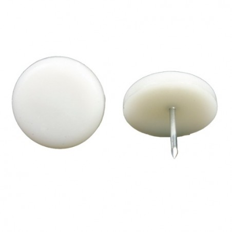 AMIG 11876  
 Protector de patas 75  
 Ø16 mm  
 Polipropileno  
 Blanco