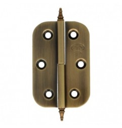 AMIG 11880  
 Bisagra 1060  
 60 x 40 x 2 mm  
 Latón  
 Cuero - Izquierda