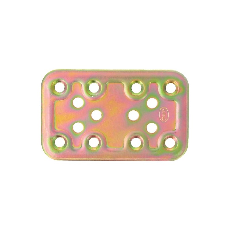 AMIG 12118  
 Placa 500  
 80 x 50 x 2,2 mm  
 Acero  
 Bicromatado