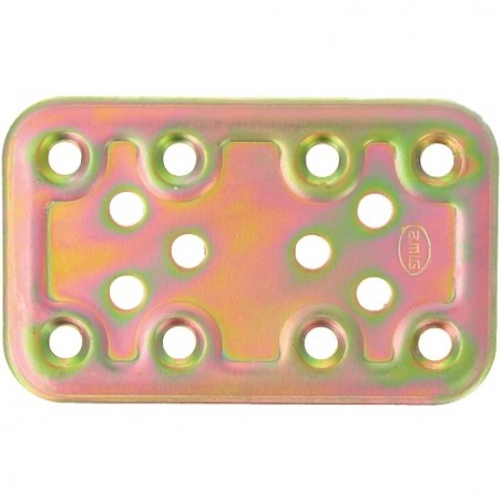 AMIG 12118  
 Placa 500  
 80 x 50 x 2,2 mm  
 Acero  
 Bicromatado