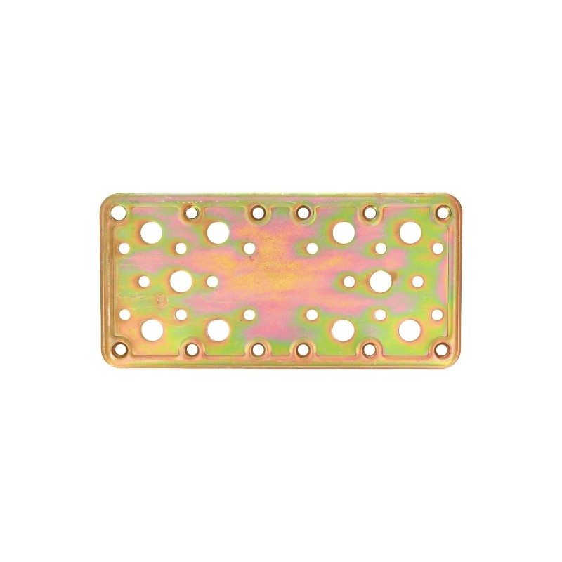 AMIG 12123  
 Placa 502  
 185 x 90 x 2,2 mm  
 Acero  
 Bicromatado