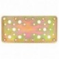 AMIG 12123  
 Placa 502  
 185 x 90 x 2,2 mm  
 Acero  
 Bicromatado