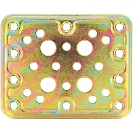 AMIG 12125  
 Placa 504  
 80 x 100 x 2,2 mm  
 Acero  
 Bicromatado
