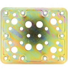 AMIG 12126  
 Placa 504  
 120 x 100 x 2,2 mm  
 Acero  
 Bicromatado