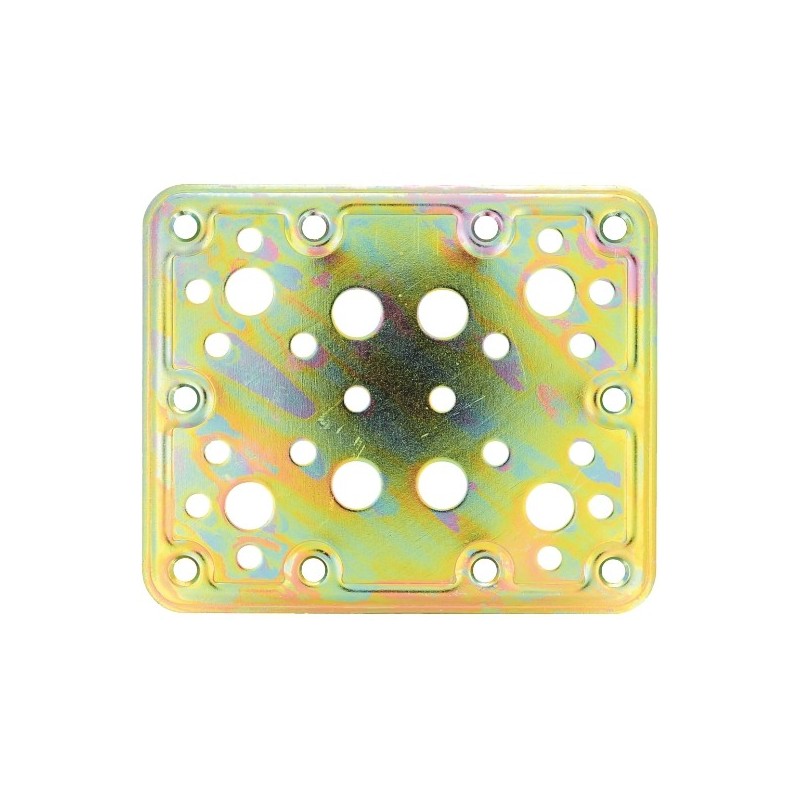 AMIG 12126  
 Placa 504  
 120 x 100 x 2,2 mm  
 Acero  
 Bicromatado