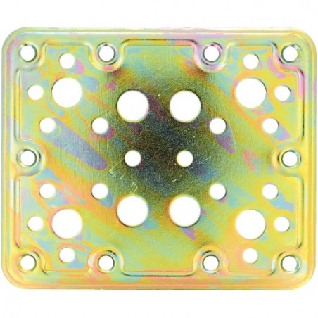 AMIG 12126  
 Placa 504  
 120 x 100 x 2,2 mm  
 Acero  
 Bicromatado