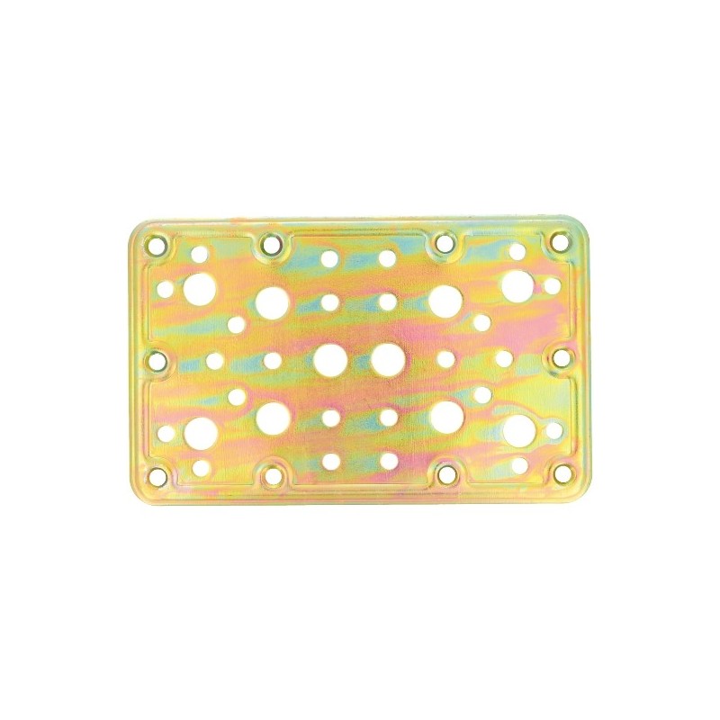 AMIG 12127  
 Placa 504  
 160 x 100 x 2,2 mm  
 Acero  
 Bicromatado