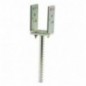 AMIG 12144  
 Soporte regulable 351  
 70 x 16 x 200 mm  
 Acero  
 Bicromatado