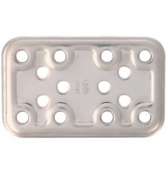 AMIG 12155  
 Placa 500  
 80 x 50 x 2,2 mm  
 Acero inoxidable  
 Brillo