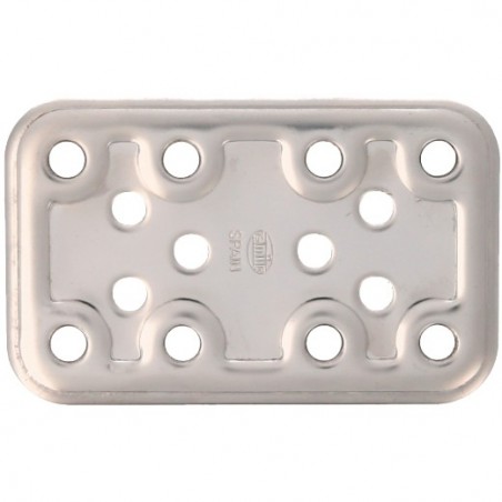 AMIG 12155  
 Placa 500  
 80 x 50 x 2,2 mm  
 Acero inoxidable  
 Brillo