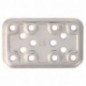 AMIG 12155  
 Placa 500  
 80 x 50 x 2,2 mm  
 Acero inoxidable  
 Brillo