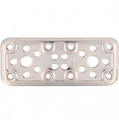 AMIG 12156  
 Placa 500  
 120 x 50 x 2,2 mm  
 Acero inoxidable  
 Brillo