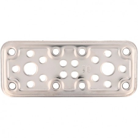 AMIG 12156  
 Placa 500  
 120 x 50 x 2,2 mm  
 Acero inoxidable  
 Brillo