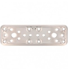 AMIG 12157  
 Placa 500  
 160 x 50 x 2,2 mm  
 Acero inoxidable  
 Brillo