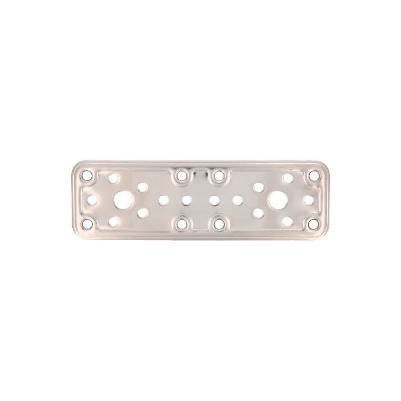 AMIG 12157  
 Placa 500  
 160 x 50 x 2,2 mm  
 Acero inoxidable  
 Brillo