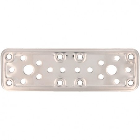 AMIG 12157  
 Placa 500  
 160 x 50 x 2,2 mm  
 Acero inoxidable  
 Brillo
