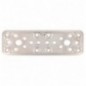 AMIG 12157  
 Placa 500  
 160 x 50 x 2,2 mm  
 Acero inoxidable  
 Brillo