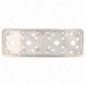 AMIG 12158  
 Placa 501  
 185 x 65 x 2,2 mm  
 Acero inoxidable  
 Brillo