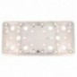 AMIG 12159  
 Placa 502  
 185 x 90 x 2,2 mm  
 Acero inoxidable  
 Brillo