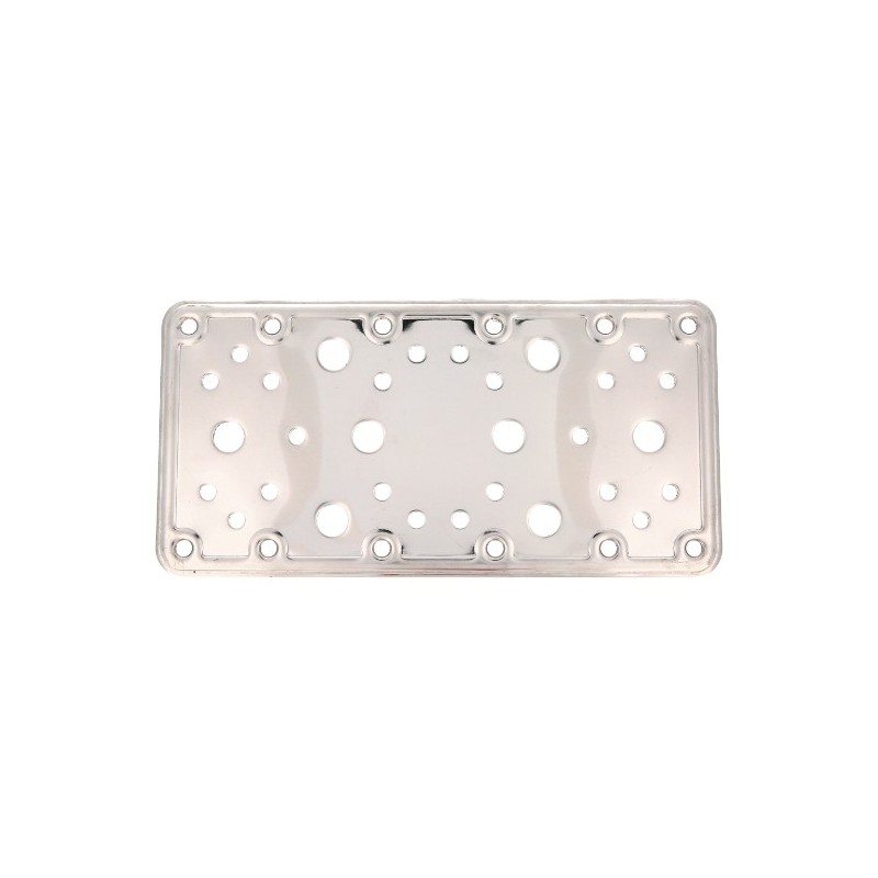 AMIG 12160  
 Placa 503  
 200 x 100 x 2,8 mm  
 Acero inoxidable  
 Brillo