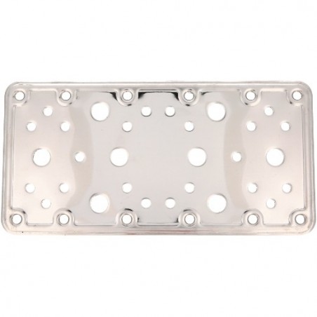 AMIG 12160  
 Placa 503  
 200 x 100 x 2,8 mm  
 Acero inoxidable  
 Brillo