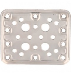 AMIG 12161  
 Placa 504  
 80 x 100 x 2,2 mm  
 Acero inoxidable  
 Brillo