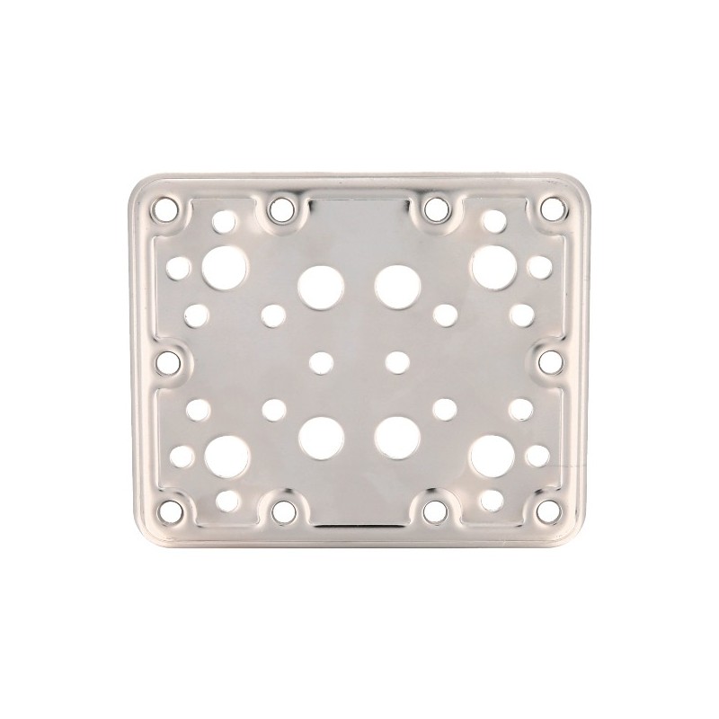 AMIG 12162  
 Placa 504  
 120 x 100 x 2,2 mm  
 Acero inoxidable  
 Brillo