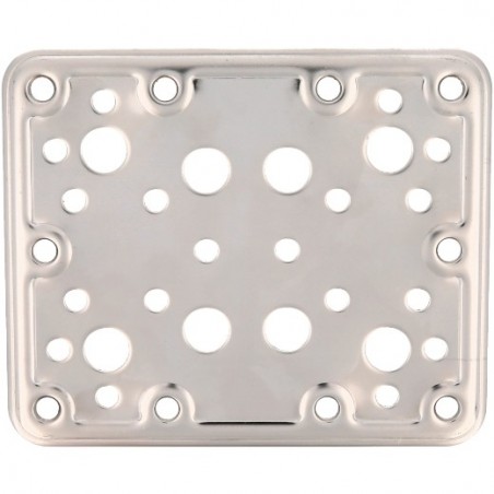 AMIG 12162  
 Placa 504  
 120 x 100 x 2,2 mm  
 Acero inoxidable  
 Brillo